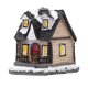 thumbnail image 5 of Casa navideña/estatuilla de casa de resina/mini adorno navideño decoración navideña para el hogar para adornos de escritorio para interiores Estilo C Hugo Casa en miniatura luminosa, 5 of 10