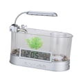 thumbnail image 3 of Fish Tank Aquarium LED Lighting Mini Decoration Fish Bowl for Small Fish Office White, 3 of 7