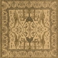 thumbnail image 1 of Ahgly Company Indoor Square Oriental Brown Traditional Area Rugs, 6' Square, 1 of 4
