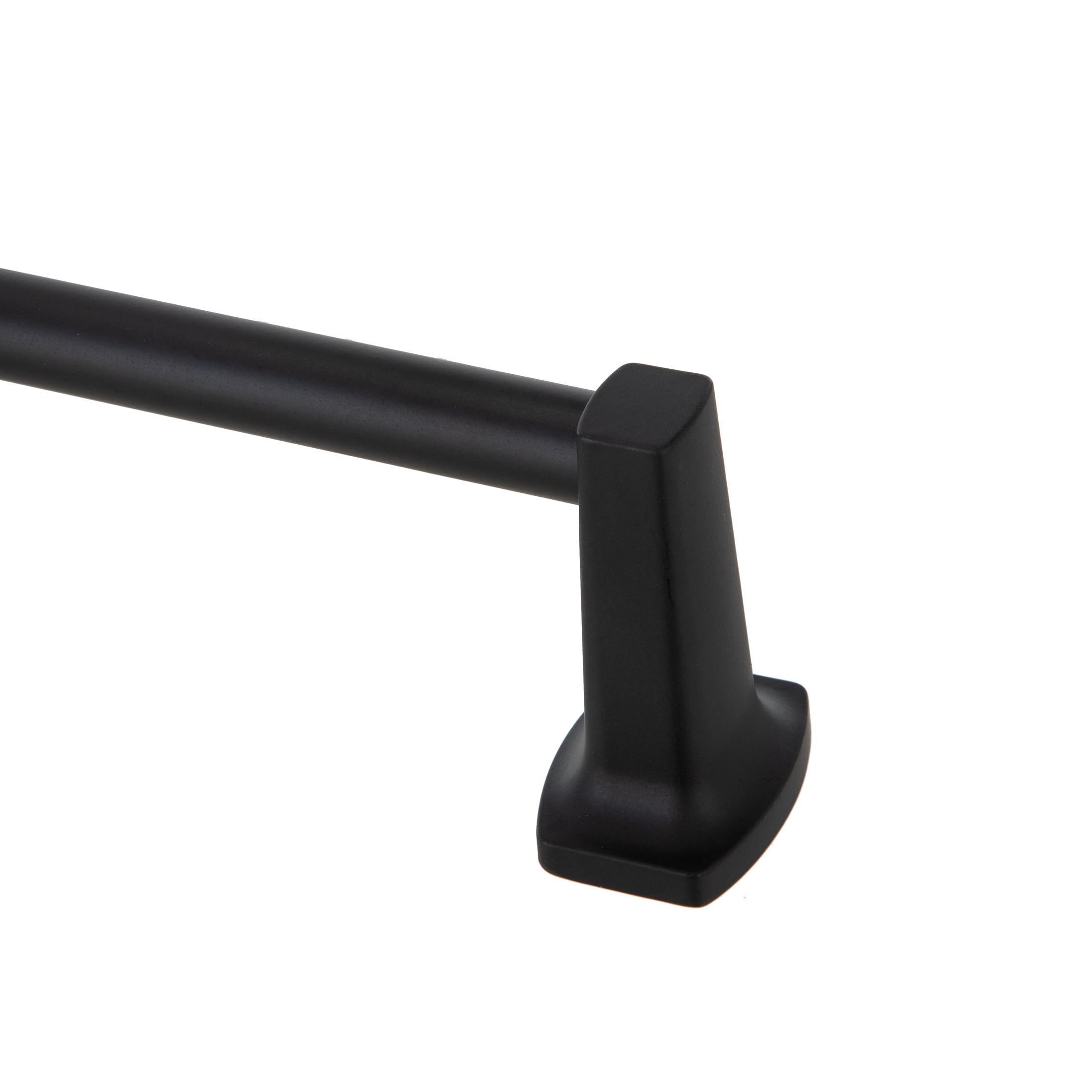 Mainstays 24-inch Square Wall Mount Towel Bar Matte Black Finish with Hardware