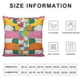 thumbnail image 5 of RUIYC  Colorful Mushroom Pillowcase, Motivational Square Throw Pillow Cover, 18x18 Inch Double Sided Cushion Cover Home Office Decor Inspiring Gift for Sofa Couch Bed Armchair - 10, 5 of 5