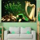 thumbnail image 4 of Banderas, banderines colgantes, serpentinas, fondo verde del Día de San Patricio, decoración para fiestas irlandesas, banderines de San Pablo, 4 of 8