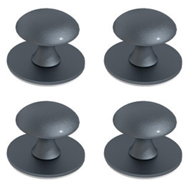 4 Pcs Drawer Knobs Aluminum Self-Adhesive Knobs Convenient Handle Replacement Knobs Sliding Doors Home Improvement Light Blue