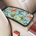 thumbnail image 2 of Bingfone Car Four-Season Universal Armrest Box Mat,Car Armrest Seat Cover Soft Leather Waterproof Armrest Cover Center Console Mat-Retro Seamless Flying Butterflies, 2 of 7