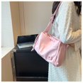 thumbnail image 2 of Bolso cruzado para mujer con correa ajustable, Bolso de hombro informal, Bolso con cremallera (rosa), 2 of 6