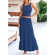 thumbnail image 4 of Conjunto de Falda Larga y Top para Mujer PRETTYGARDEN Azul Oscuro Talla L, 4 of 7