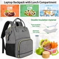 thumbnail image 3 of Mochila de almuerzo MATEIN con aislamiento de 17 pulgadas con puerto USB, 3 of 9
