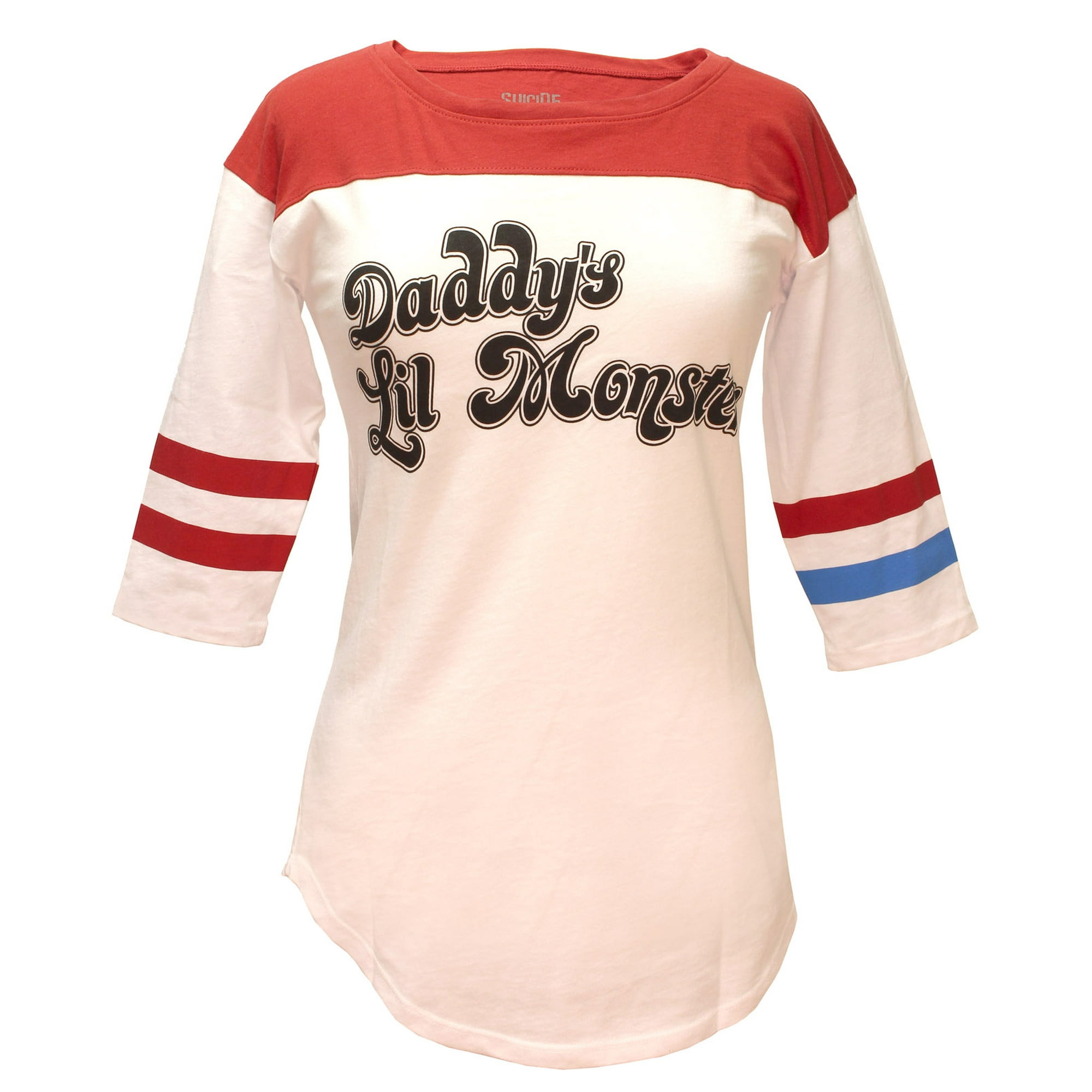Harley Quinn Daddy's Lil Monster Raglan T-shirt