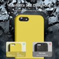 thumbnail image 4 of [3 in 1 for iPhone SE case 2022/3rd/2020/2nd gen, iPhone 7/8 case，with 2 Pack Screen Protector, Liquid Silicone Ultra Slim Shockproof Protective Phone Case [Microfiber Lining] (Yellow)…, 4 of 13