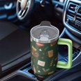thumbnail image 4 of 40 oz Winter Snowman Christmas Tumbler with Handle and Straw, Stainless Steel Insulated Cup 40 oz, Leak Proof Holiday Mug, Festive Present, 4 of 4