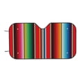 thumbnail image 7 of Goofa Mexican Serape Blanket Stripes Printed Car Windshield Sunshade,Foldable Reflective Sun Visor,UV Protection Heat Blocker Sunshade,Car Cooling Accessory-Small, 7 of 7