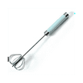 thumbnail image 3 of Stainless Steel Semi-Automatic Egg Whisk - 3PCS Hand Whisk Blender (Blue), 3 of 5