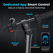 500W Electric Scooter for Adults Teens, Max 19 Miles Range 19 Mph, Portable Commuting Escooter, Smart APP Foldable E-Scooter, Cruise Control