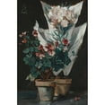 thumbnail image 3 of Alfred Stevens 13x18 Black Modern Framed Museum Art Print Titled - Still Life with Potted Geraniums, 3 of 5