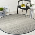 thumbnail image 2 of SAFAVIEH Montauk Vaughn Geometric Cotton Area Rug, Black/Ivory, 8' x 8' Round, 2 of 8