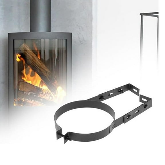 Clupup Adjustable Stainless Steel Chimney Pipe Holder: Secure & Flexible Wall Support
