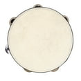thumbnail image 4 of 8" Main Tenue Tambour Cloche Bouleau Métal Jingles Percussions Jouet Éducatif Musical, 4 of 9