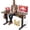 Vintage Brown, variant on Electric Standing Desk Adjustable - 48 x 24 Inch Sit Stand up Desk with Cable Management - 3 Memory Preset Adjustable Height Table