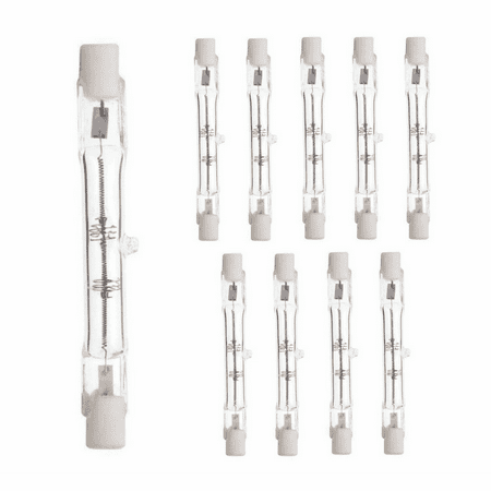 

Sterl Lighting - Pack of 10 T3 78MM Short Double Ended Wall Sconces Halogen Light Bulbs 250 Watt 120 V R7S Base 2700K 2900 Lumens 2000 Hours