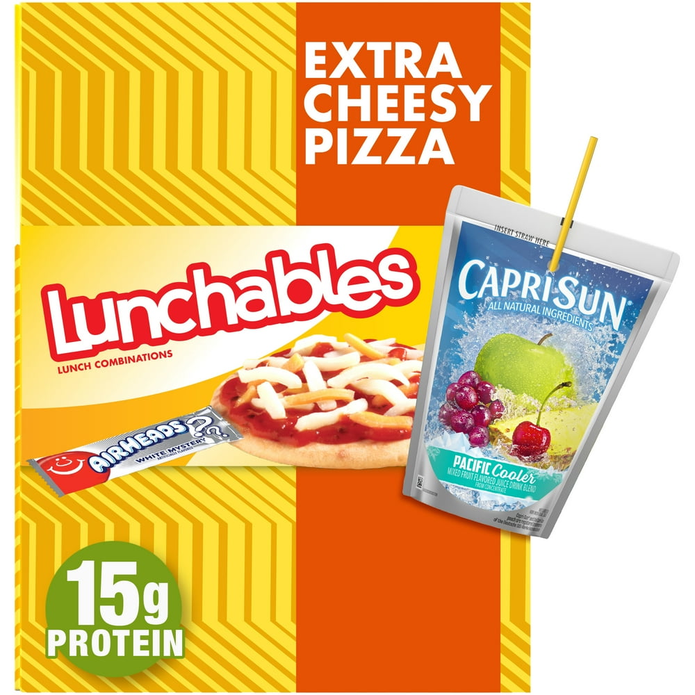 Lunchables Extra Cheese Pizza Meal Kit with Capri Sun Pacific Cooler