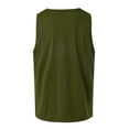 thumbnail image 3 of Aayomet Débardeur Homme Serré Couleur Unie Sport Musculation Base (Vert, m), 3 of 5