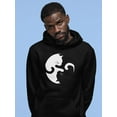 thumbnail image 3 of Old Glory Mens Yin Yang Cat Long Sleeve Graphic Hoodie, 3 of 6