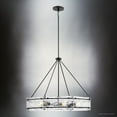 thumbnail image 3 of Luxury Mediterranean Chandelier, Matte Black, UHP5071, 3 of 5