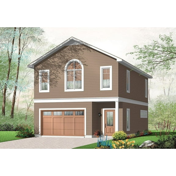 728-3954: Country Vacation 1 Bed, 2 Bath Luxury Home Plan, 1015 Sq Ft: Full Blueprints with License to Build by Home Plan Marketplace - Lesuto