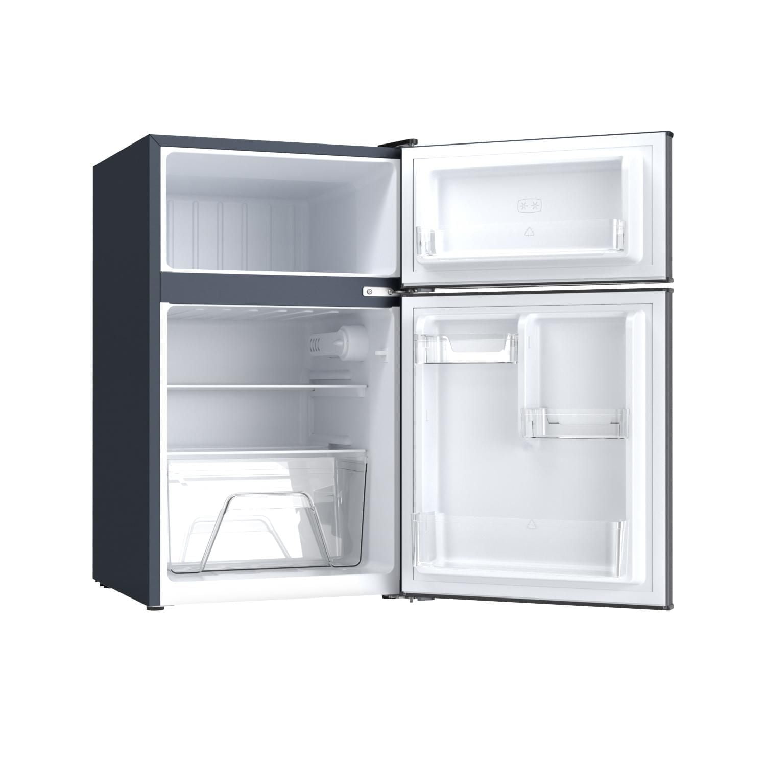 Mini Réfrigérateur Deux Portes avec Congélateur 3,1 Pi³ , Aspect inox 3.1 Pi³ mini réfrigérateur avec congélateur