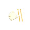 thumbnail image 2 of 4 Holes Guitar Neck Plate Mounting with Screws Accessory Instrument Repairing Board Maintenance Accessory Professional Learner Gold, 2 of 9