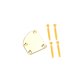 thumbnail image 2 of Sonducket Montaje de placa de cuello de guitarra eléctrica de 4 agujeros con piezas de tornillos tablero de reparación Musical de Metal Accesorios para instrumentos musicales Oro, 2 of 6