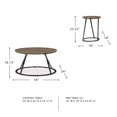 thumbnail image 4 of Signature Design by Ashley Cassbryn Table Brune - Ensemble de 3, 4 of 6