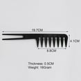 thumbnail image 2 of Twin Tailed Rake Comb, Wide Tooth Hair Styling Texture Comb for Men, Hair Detangling Shower Shampoo Barber Comb Hair Dressing Comb for Afro Wet Curly Thick Hairstyles Salon Home Use, 2 of 5