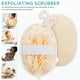 thumbnail image 2 of 2 esponjas exfoliantes corporales de lufa de doble cara para ducha, esponja de baño de mano, esponja de ducha, 2 of 7