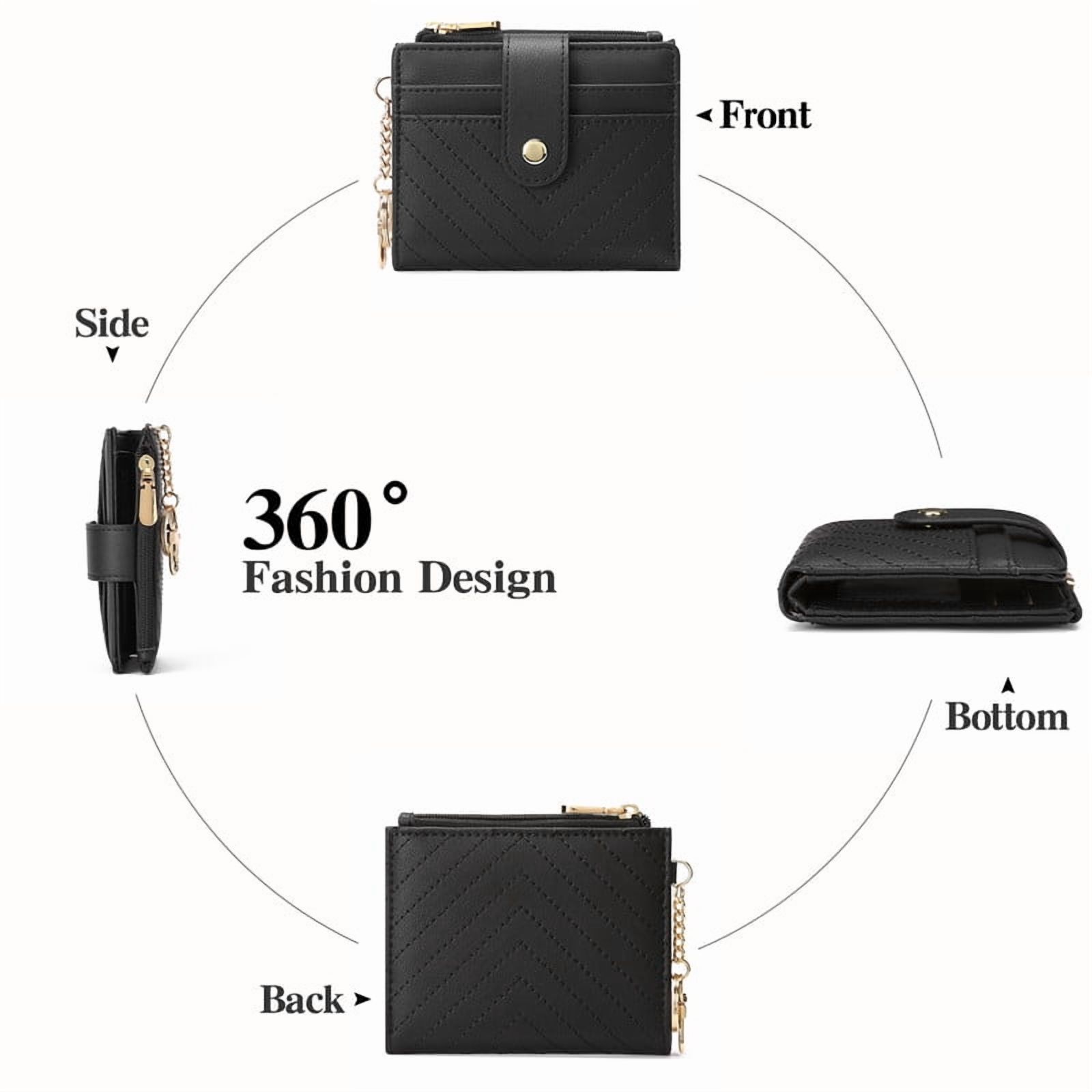 GAEKEAO Women's Small RFID Blocking Wallet with Keychain photo 6