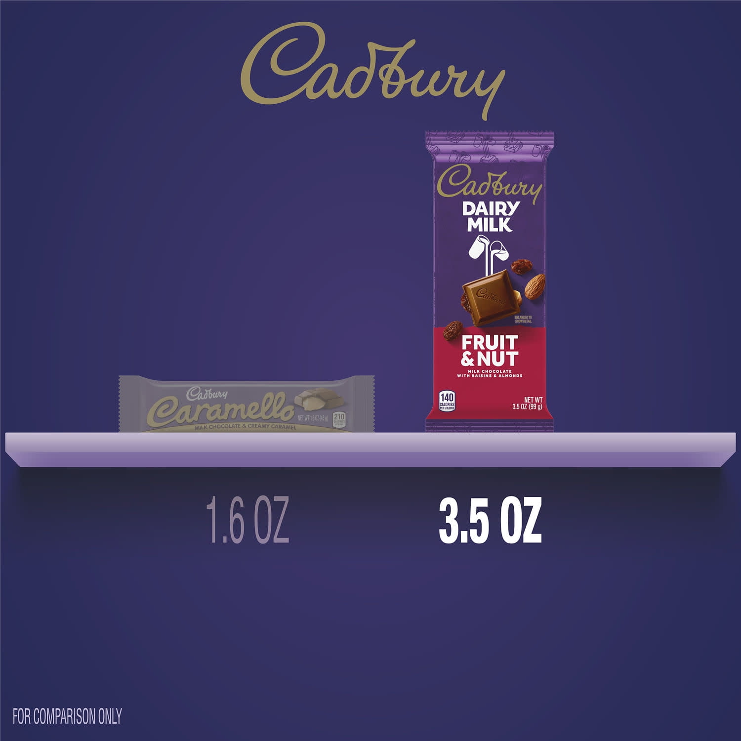 Cadbury Dairy Milk Fruit & Nut Milk Chocolate Candy, Bar 3.5 oz