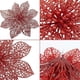 thumbnail image 3 of Paquete de 36 decoraciones de flores navideñas JanHm adornos para árboles de Navidad, 3 of 5