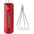 thumbnail image 1 of Unfilled Leather Hanging Punching Bag with Swivel Mount Set WD.WDQZL Hogar, 1 of 1