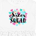 thumbnail image 4 of Inktastic Sister Squad Hearts Girls Toddler Dress, 4 of 5