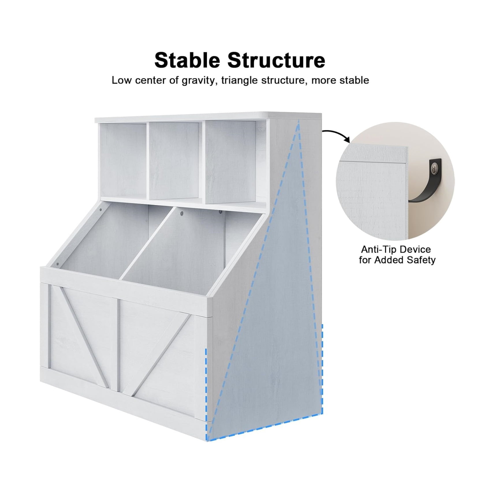 Home Toy Storage Organizer and Kids Bookshelf, Toddler Toy Storage Cabinet with Toy Shelf, Toy Organizer and Kids Bookcases Fit for Playroom Bedroom Nursery Classroom School Kindergarten Daycare