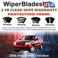 thumbnail image 2 of 2006 Jeep Grand Cherokee Beam Wiper Blades Wipers w/2yr Warranty (Set of 2), 2 of 5