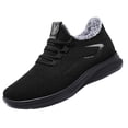 thumbnail image 2 of EKVAHL Orthopedic Slip On Walking Sneakers for Women, Breathable Mesh Arch Support Wide Width Athletic Shoes, Fleece Lined Outdoor Workout Daily Fitness Trainers Black, 2 of 5