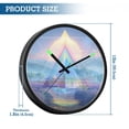 thumbnail image 3 of Indoor 12' Voice-Activated Luminous Decoration Wall Clock With LED Night Light Pastel Rainbow-colored, 3 of 8
