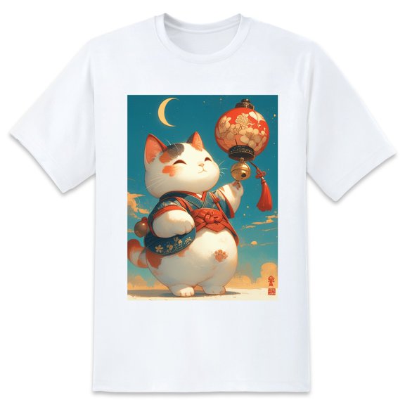 Basic Oversize Tees For WomenCat Loose Boyfriend Shirts Casual Blouse round neck