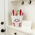 thumbnail image 5 of Linnome Easter Decor Non-Woven Bunny Candy Bucket Egg Portable Pail Storage Basket Gift Bin for Party Festival Decor, 5 of 6