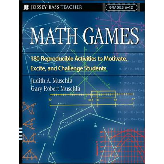 Pre-Owned Math Games: 180 Reproducible Activities to Motivate, Excite, and Challenge Students, Grades 6-12 (Paperback) 0787970816 9780787970819