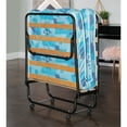 thumbnail image 2 of Riverbay Furniture Lit Pliant en Métal Transitionnel Bleu/blanc, 2 of 13