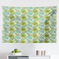thumbnail image 1 of Nature Tapestry, Jungle Rainforest Plants with Butterfly and Fern Leaves, Fabric Wall Hanging Decor for Bedroom Living Room Dorm, 2 Sizes, Shamrock Green Royal Blue, by Ambesonne, 1 of 1