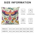 thumbnail image 5 of Chilfamy  Mexican Otomi Throw Pillow Covers Dia De Los Muertos Floral Mexico Let's Fiesta Decoration for Bed Couch Sofa Home Decor 20x20in, 5 of 5