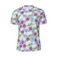 thumbnail image 5 of Wukai Strawberry And Flowers Print Men's Short-Sleeved Mesh T-Shirt,Quick-Dry Short Sleeve Workout T-Shirt-X-Large, 5 of 8